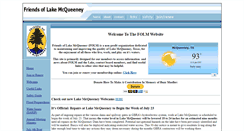 Desktop Screenshot of lakemcqueeney.org